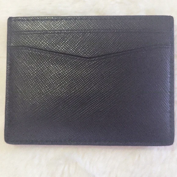 Kate Spade Black Card Wallet with Gold Logo - Picture 2 of 3